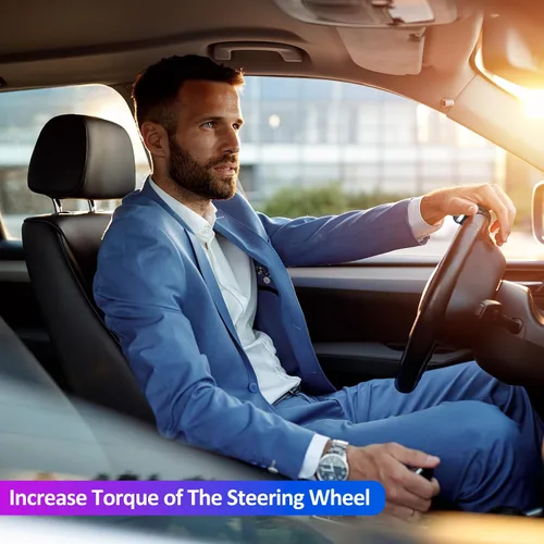 Vista 4 de Perillas giratorias para volante Buddy del volante con rotación de 360 grados Perillas suicidas para volante con superficie de silicona