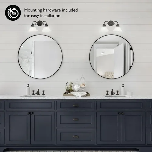 Vista 8 de Design House 503011 Millbridge - Lámpara de pared (1 foco), 514471, 60watts, 120.00 volts