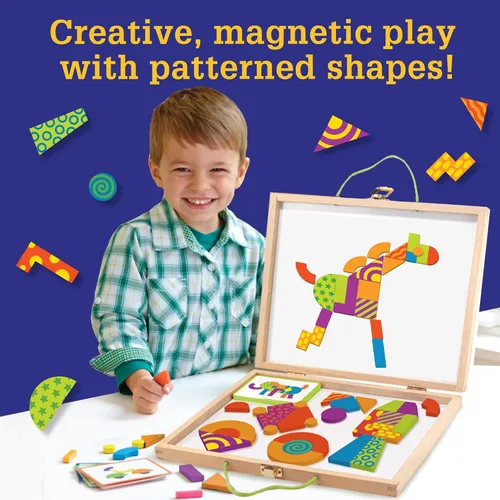 Vista 2 de MindWare Patrones de imaginación: juego creativo y magnético con formas estampadas