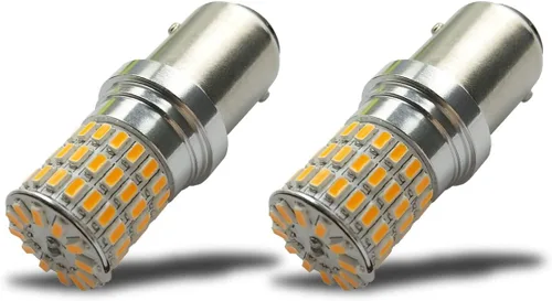 Vista 10 de iBrightstar Bombillas LED de 9-30 V extremadamente brillantes 1156 1141 1003 BA15S de repuesto para luces de señal de giro, amarillo ámbar