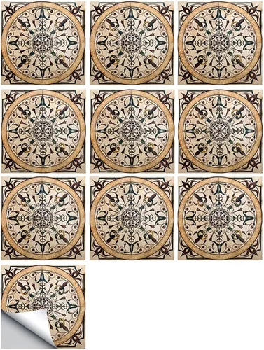 Vista 16 de 10 pegatinas decorativas autoadhesivas para azulejos, impermeables, para dormitorio, baño, escalera, decoración del hogar