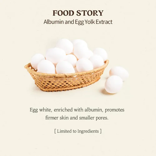 Vista 5 de SKINFOOD Egg Perfect Pore Cleansing Foam - Espuma limpiadora de poros 5.1 fl oz – Yema de huevo, albúmina contenida en albúmina – Elimina