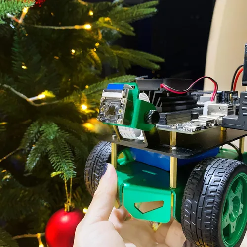 Vista 11 de Yahboom Jetson Nano 4GB Robotic Jetbot Mini AI Programable Python Robot Kit ROS Starter para Universidad (4GB Ver Jetbot Mini con Nano 4GB)