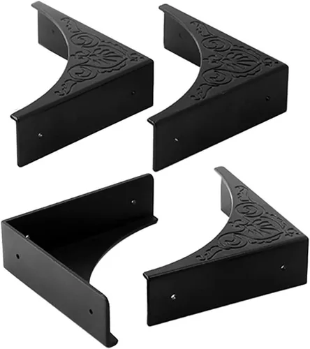 Vista 5 de 40 piezas de protectores de esquina de muebles metálicos, esquina decorativa antigua para caja de joyería, para caja de almacenamiento, joyero
