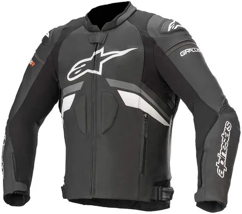 Vista 2 de Alpinestars GP Plus R v3 - Chaqueta de piel (50) (NEGRO/GRIS/BLANCO)