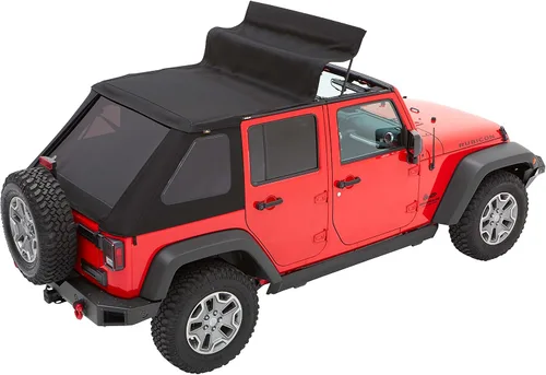 Vista 10 de Bestop 56853-35 - Toldo Trektop Black Diamond para Jeep Wrangler JK Unlimited de 4 puertas 2007-2018