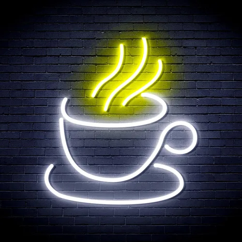 Vista 12 de AdvPro Señal de neón LED de silicona de la flexión del té o del café - azul - st16s33-fnu0410-b