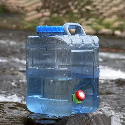 Vista 5 de Didiseaon - Jarra de agua de 5 galones, contenedor de agua para campamento, botella deportiva, contenedor de almacenamiento de bebidas, dispensador