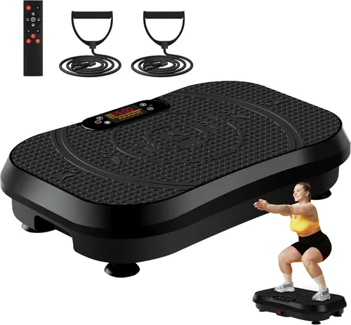 Vista 13 de SoftGym Máquina de ejercicios con placa de vibración para drenaje linfático Negro