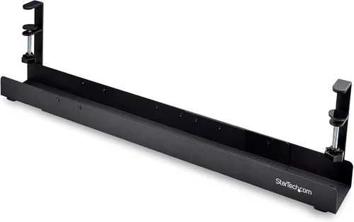 Vista 7 de StarTech - Bandeja de gestión de cables para debajo del escritorio, color negro (CALB - Bandeja de cables de escritorio) Instalación