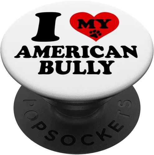 Vista 6 de I Love My Bully Bulldog American Kennel Breed Dog Dad Mom PopSockets MagSafe PopGrip for iPhone