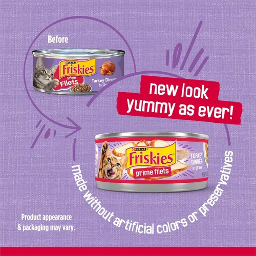Vista 2 de Comida para gato húmeda Purina Friskies Prime de filete, 24, 5.5 onzas , Filet de primera