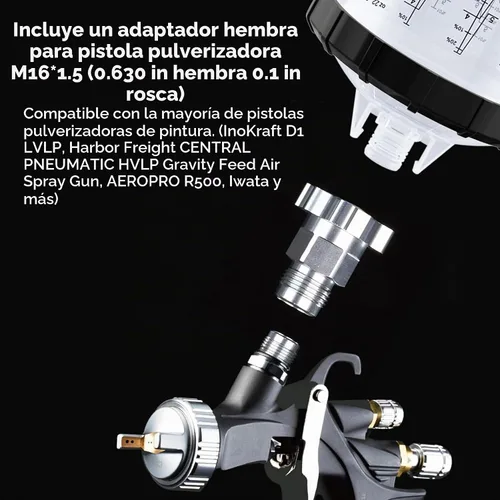 Vista 3 de InoKraft Copa para Pistola de Pintura Desechable, Kit Mini de 6 Onzas (180ml) con 6 Copas y Tapas, 1 Copa Rígida con Anillo Retenedor, 3 Tapones