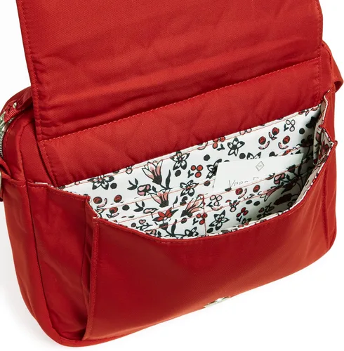 Vista 4 de Bolso cruzado tipo hipster mediano de sarga Peformance para mujer