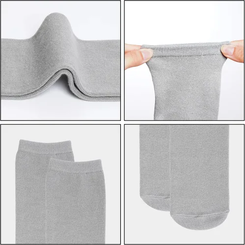 Vista 3 de Dxhycc 3 pares de calcetines de tubo hasta la rodilla para niños, calcetines de fútbol para la escuela, de algodón, uniforme, calcetines deportivos