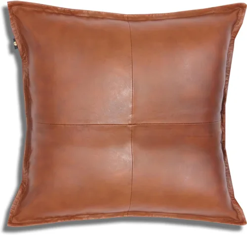 Vista 24 de LL LEATHER LOVERS Funda de almohada de piel de cordero - Funda de cojín para sofá, fundas decorativas para sala de estar y dormitorio, 20 x 20 Negro