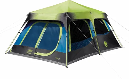 Vista 8 de Coleman 4/6/8/10 Person Instant Camping Tent with 1-Minute Setup, Large Family Tent with Pre-Attached Poles, Air Vent, & Carry Bag, Sets Up in About