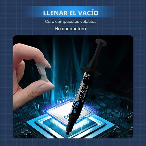 Vista 3 de Pasta térmica, 0.06 oz con kit de herramientas de pasta de CPU disipador térmico de pasta de compuesto térmico para IC/procesador/CPU/todos