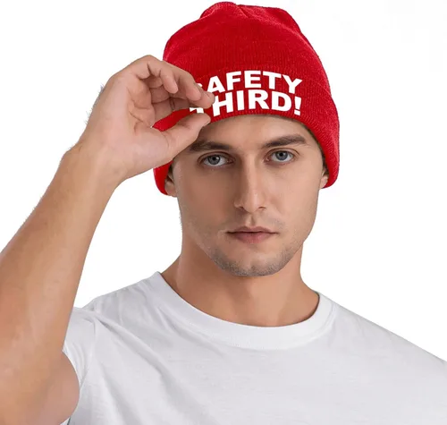 Vista 5 de Linlinouz Safety Third - Gorro de invierno para hombre y mujer