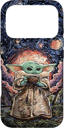 Vista 30 de Star Wars: The Mandalorian The Child Starry Night Style - Carcasa para iPhone 17