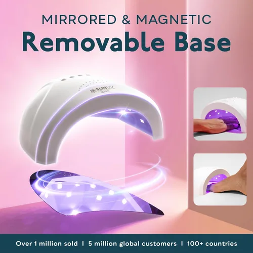 Vista 6 de SUNUV Lámpara de uñas LED UV, luz de gel para esmalte de uñas, secadora UV con 3 temporizadores SUNone White