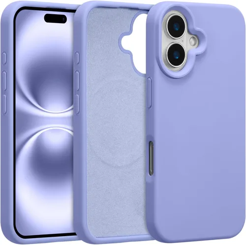 Vista 74 de Funda magnética de silicona para iPhone 13 Pro, color blanco antiguo [Compatible con Magsafe] [Forro de microfibra suave antiarañazos], funda