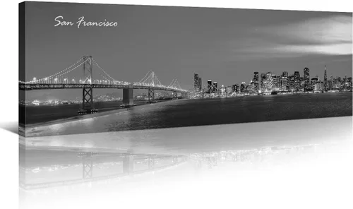 Vista 27 de Atlanta Skyline - Arte de pared para sala de estar, lienzo de paisaje urbano, decoración moderna para el hogar, imágenes panorámicas, edificio