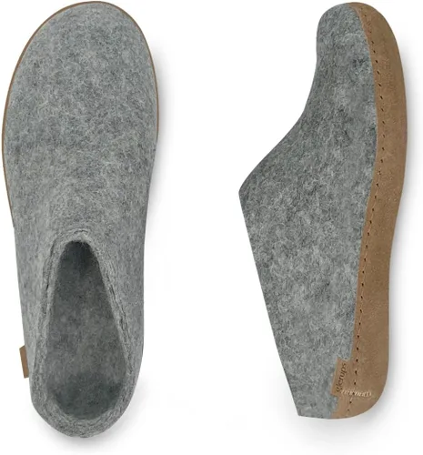 Vista 6 de Pantuflas modelo B para mujer, gris