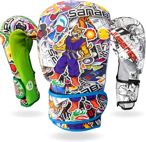 Vista 7 de Guantes de boxeo para adultos Sticker Bomb