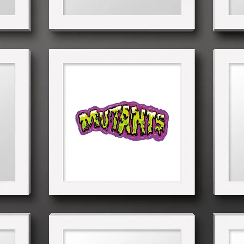 Vista 2 de Trends International Gallery Pops Nickelodeon Teenage Mutant Ninja Turtles: Mutant Mayhem - Arte de pared de tipografía de mutantes, versión Versión