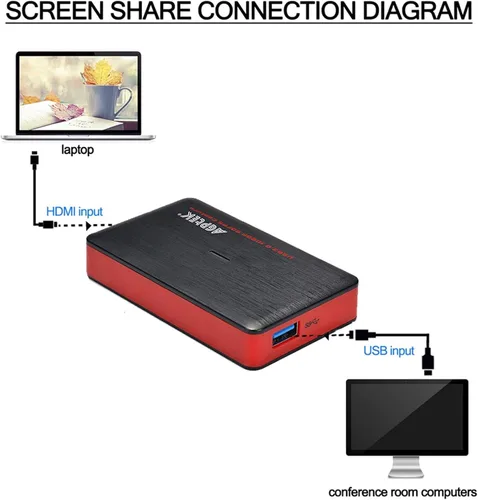 Vista 7 de Tarjeta de captura de juegos USB 3.0 HDMI Video HD 1080P 60FPS, dispositivo grabador de juegos de transmisión en vivo para PS4, Xbox One y Wii U