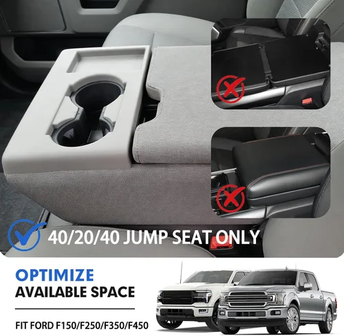 Vista 2 de Autorder Organizador de almacenamiento para debajo del asiento F150 para Ford F150 2015-2025 2026 y Ford F250 F350 F450 2017-2026 Accesorios