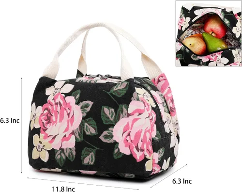 Vista 6 de Abshoo - Mochila de lona con lunares, juego de 3 mochilas para adolescentes y niñas