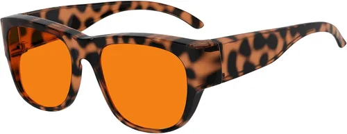 Vista 28 de Eyekepper Blue Light Reduction Fitover Glasses with Amber Lens Computer Glasses for Digital Screen,Wear Over Most Eyewear or Alone for