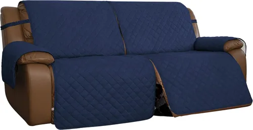Vista 14 de Easy-Going Funda para Loveseat Reclinable de Gran Tamaño, Funda de Sofá Reversible para Reclinable Doble, Funda de Sofá Dividida para Cada Asiento
