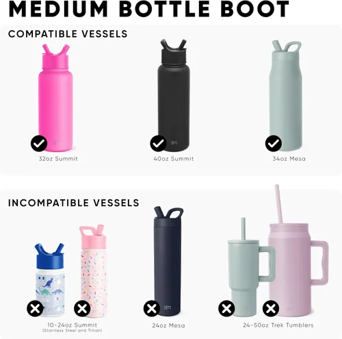 Vista 2 de Base simple y moderna para botellas de agua Summit SÓLO Se adapta a tamaños de 32oz y 40oz NO se adapta a Trek, Classic, Voyager, Tazas Funda
