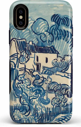 Vista 41 de Casely Funda para iPhone Xs Max Funda con estampado de festival (solo buenas vibraciones)