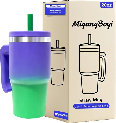 Vista 20 de Botella de agua aislada de 40 onzas, vaso de acero inoxidable 1 taza de agua reutilizable de acero inoxidable de doble pared sin BPA