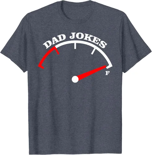 Vista 46 de Día del Padre Dad Jokes Fuel Car Pun Cargando Camiseta Padre, Negro