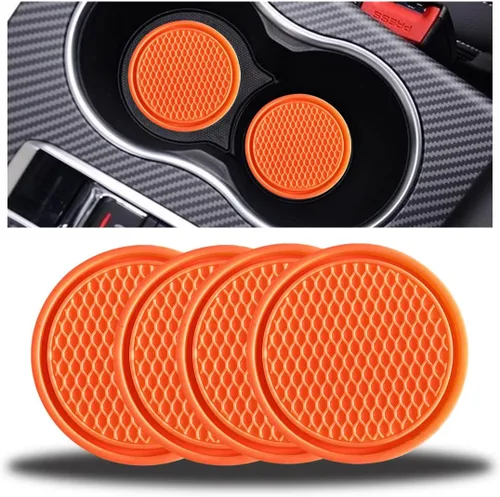 Vista 14 de zipelo Paquete de 4 Posavasos para Tazas de Automóvil, Inserto Posavasos para Portavasos de Vehículo de 2.75 Pulgadas, Antideslizante Automotriz