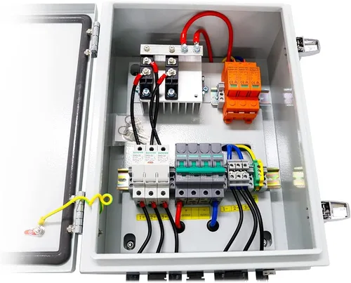 Vista 3 de AIMS 3 String Solar Array Combiner Box 60A 200 V 3 entradas 10KW precableado