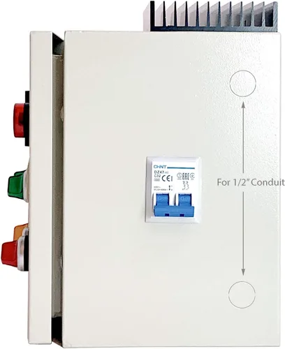 Vista 3 de Panel de control PCO204 para horno de recubrimiento en polvo, con control de luz y ventilador (240V 30A 7200W)