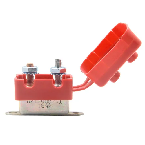 Vista 3 de Disyuntor de 12 V 30 A reinicio automático para barco marino de RV automotriz con cubierta protectora roja