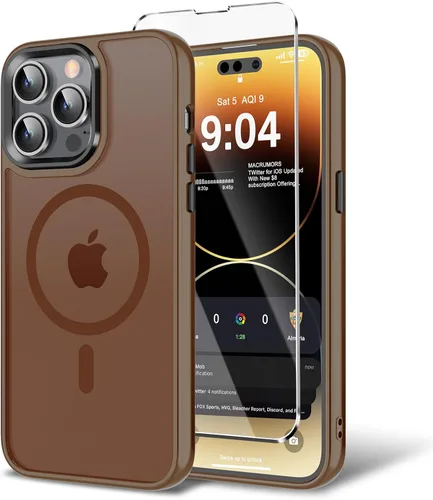 Vista 48 de Funda para iPhone 11 con protector de pantalla, compatible con MagSafe, ultra delgada, translúcida, mate, a prueba de golpes, color negro