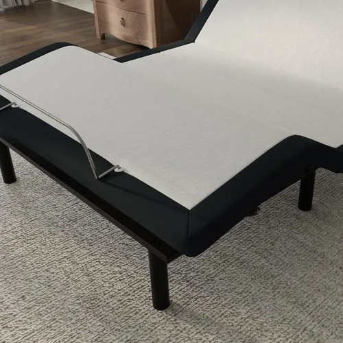 Vista 3 de Blissful Nights E4 - Base de cama ajustable King con masaje, anti ronquidos, gravedad cero, carga USB doble, luz nocturna para debajo de la cama
