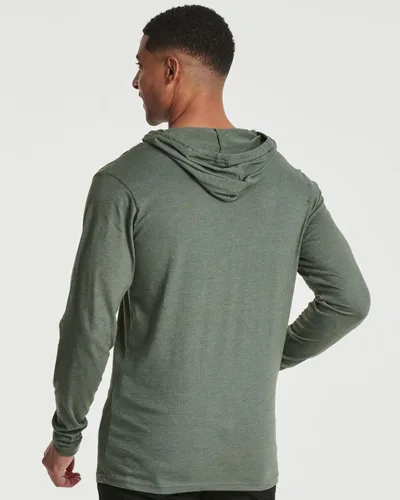 Vista 3 de Real Essentials Paquete de 3 sudadera con capucha de algodón ligero y casual con cordón y bolsillo para hombre