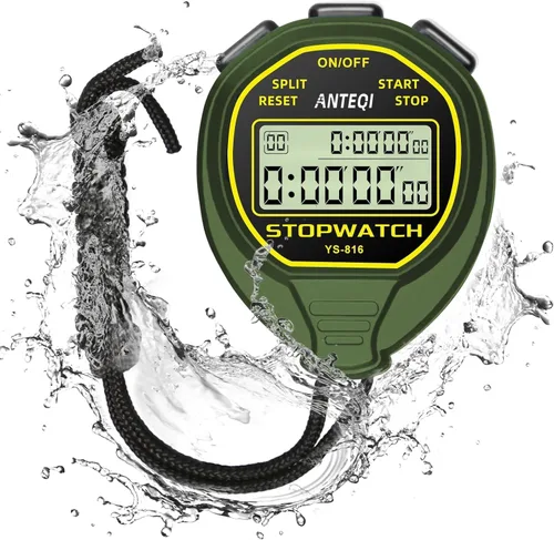 Vista 8 de Cronómetro Impermeable Temporizador, Pantalla Grande Cronómetro Simple Silencioso con Función de Encendido/Apagado Sin Reloj Sin Calendario Sin
