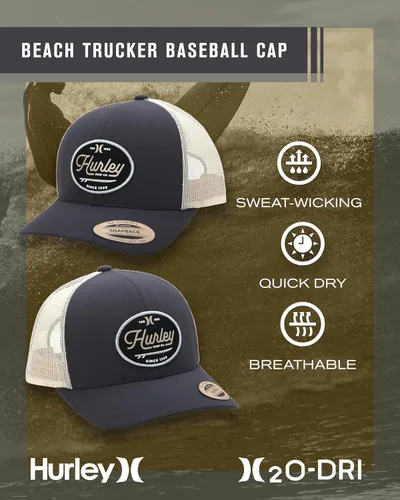 Vista 2 de Hurley Gorra de béisbol resistente al agua para hombre - Beach Break Trucker