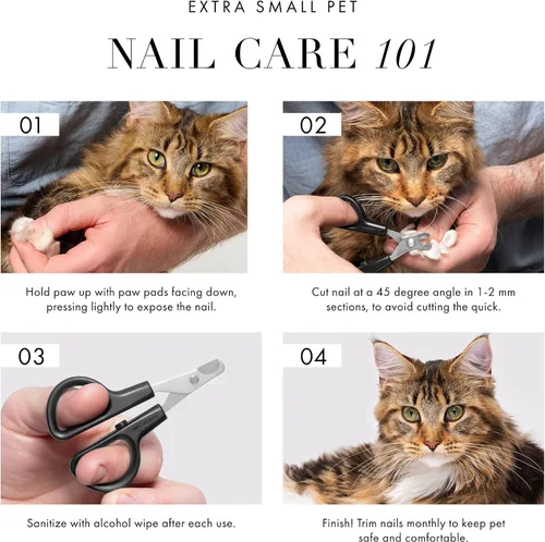 Vista 8 de Tweezerman Cortaúñas XS para mascotas - Cortador de uñas profesional manual