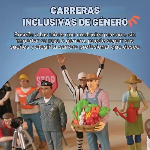 Vista 4 de Juego de 2 unidades, muñecos de profesionales